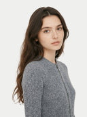 Damen Kaschmir-Cardigan mit Zwei-Wege-Zip | GOBI Cashmere