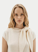 Damen Kaschmirkleid mit Schleifenkragen | GOBI Cashmere