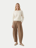 Kaschmirhose mit Barrel-Bein