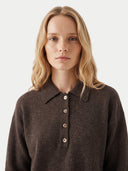 Kaschmir-Pullover mit Polokragen