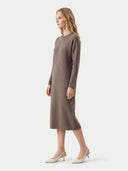 Lockeres Kaschmir-Maxikleid