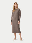 Lockeres Kaschmir-Maxikleid