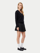 Kaschmirpullover mit tiefem V-Ausschnitt