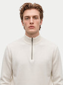 Leichter Kaschmirpullover mit Rundhalsausschnitt