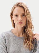 Schlichter Kaschmirpullover mit Rundhalsausschnitt