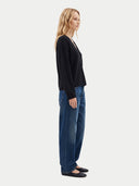 Kaschmir-Pullover mit tiefem V-Ausschnitt