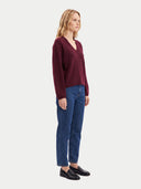 Kaschmir-Pullover mit tiefem V-Ausschnitt