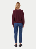 Kaschmir-Pullover mit tiefem V-Ausschnitt