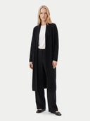 Lange Kaschmir-Strickjacke mit Schalkragen