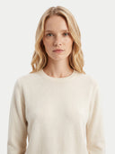 Schlichter Kaschmirpullover mit Rundhalsausschnitt