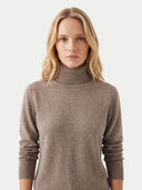 Klassischer Kaschmir-Rollkragenpullover