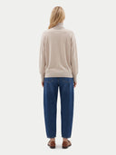 Kaschmir-Seidenpullover mit Rollkragen