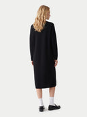 Lockeres Kaschmir-Maxikleid