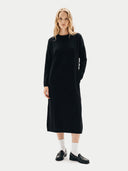 Lockeres Kaschmir-Maxikleid