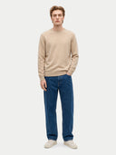 Feiner Kaschmirpullover mit Rundhalsausschnitt