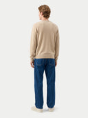 Feiner Kaschmirpullover mit Rundhalsausschnitt