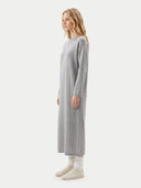 Lockeres Kaschmir-Maxikleid