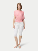 Kaschmirpullover mit kurzen Dolman Ärmeln Pink Icing - Gobi Cashmere