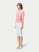 Kaschmirpullover mit kurzen Dolman Ärmeln Pink Icing - Gobi Cashmere