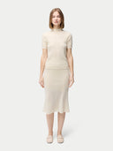 Strukturiertes Kaschmir Top | GOBI Cashmere #color_wei