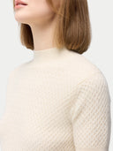 Strukturiertes Kaschmir Top | GOBI Cashmere #color_wei