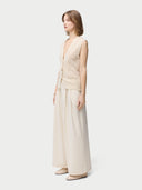 Elegante Kaschmirweste mit gemischten Mustern |GOBI Cashmere