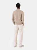 Herren Stehkragen Strickjacke Taupe | GOBI Cashmere