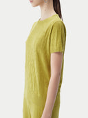 T-Shirt aus Seide-Kaschmir GelbgrüN - Gobi Cashmere