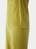 T-Shirt aus Seide-Kaschmir GelbgrüN - Gobi Cashmere