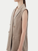 Zweireiher Kaschmir Weste - Moderner Luxus | GOBI Cashmere