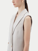 GOBI Cashmere | Zweireihige Weste | Weste aus Kaschmir #color_wind-chime