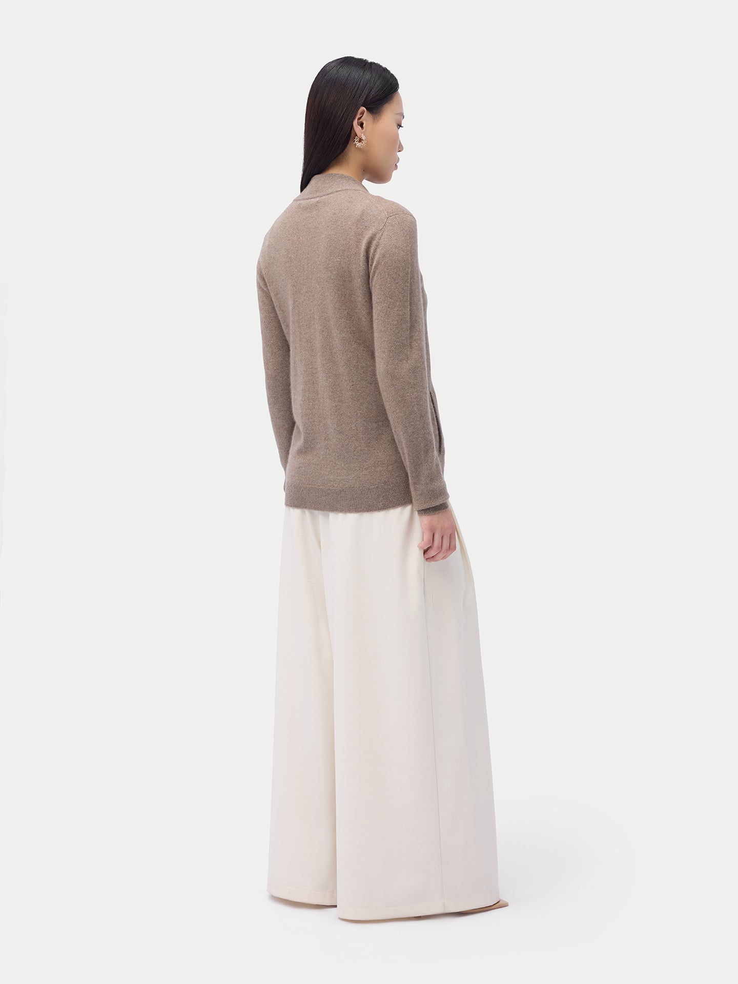 Kaschmir Cardigan mit Reißverschluss
