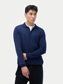 Strickjacke mit Polokragen aus Kaschmir Seide| GOBI Cashmere