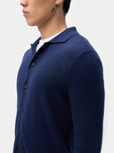 Strickjacke mit Polokragen aus Kaschmir Seide| GOBI Cashmere