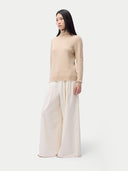 Basic Kaschmir-Rollkragenpullover Beige - Gobi Cashmere