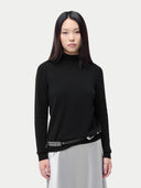 Kaschmir-Pullover mit Stehkragen