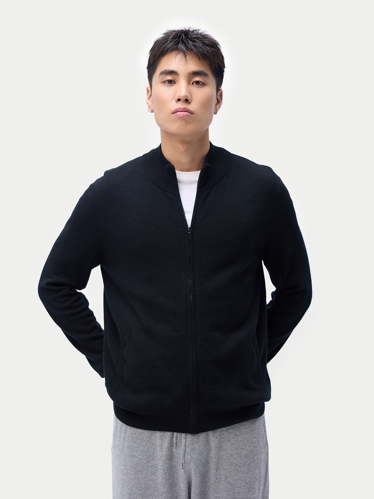 Herren Kaschmir Full-Zip Cardigan | Gobi Cashmere