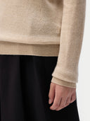 Basic Kaschmir-Rundhals-Pullover Beige - Gobi Cashmere