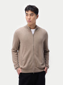 Kaschmir Cardigan mit Reißverschluss