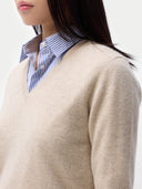 Pullover mit V-Ausschnitt aus reinem Kaschmir| Gobi Cashmere