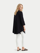 Kaschmirponcho mit Knopfleiste