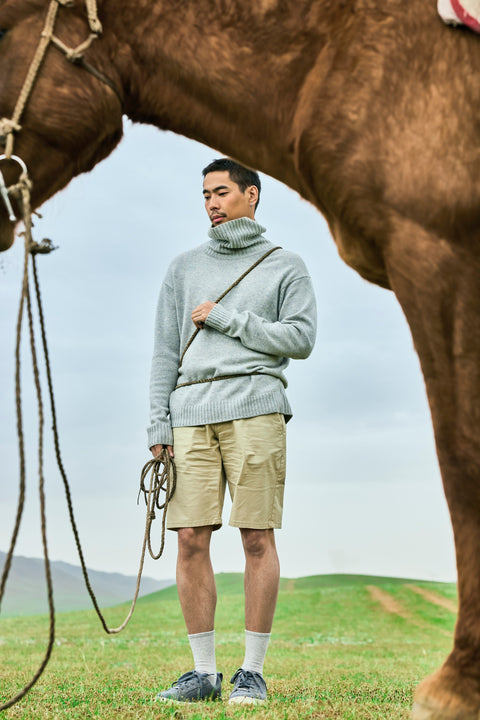 Herren Rollkragenpullover, Editorial-Foto