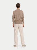 Herren V-Ausschnitt Pullover Taupe | GOBI Cashmere