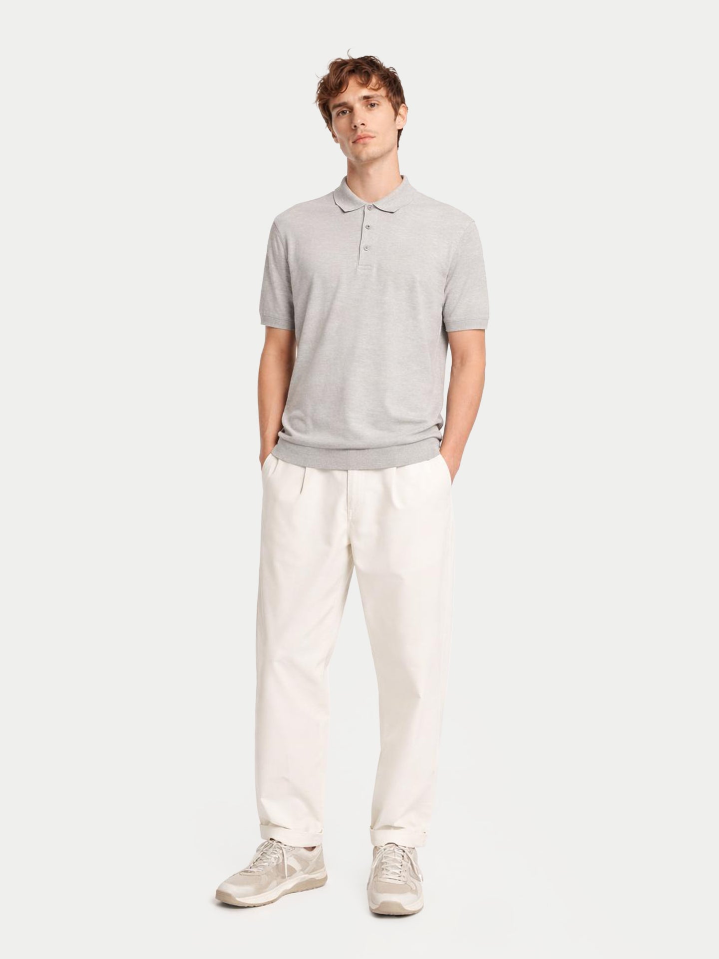 Polo-Shirt aus Kaschmir-Seide