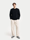 Basic Kaschmirpullover mit R-Ausschnitt