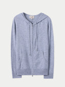 Damen Zip-Hoodie mit Smiley-Tasche