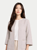 Ponchojacke aus Kaschmir mit Tasche
