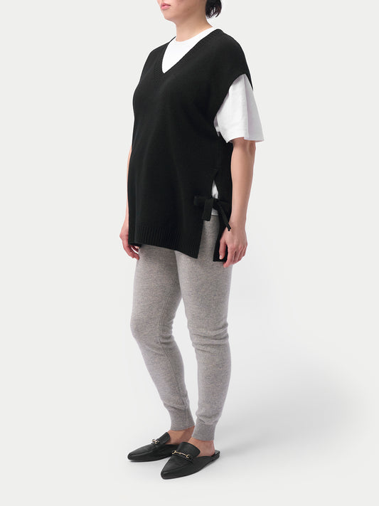 Über dem Bauch Kaschmir-Strickhosen für Schwangere
