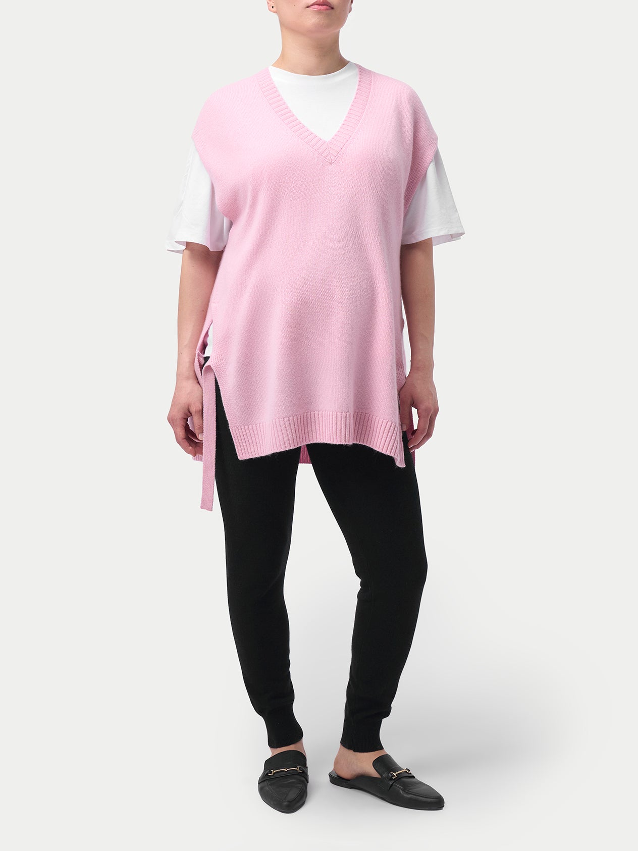 Über dem Bauch Kaschmir-Strickhosen für Schwangere