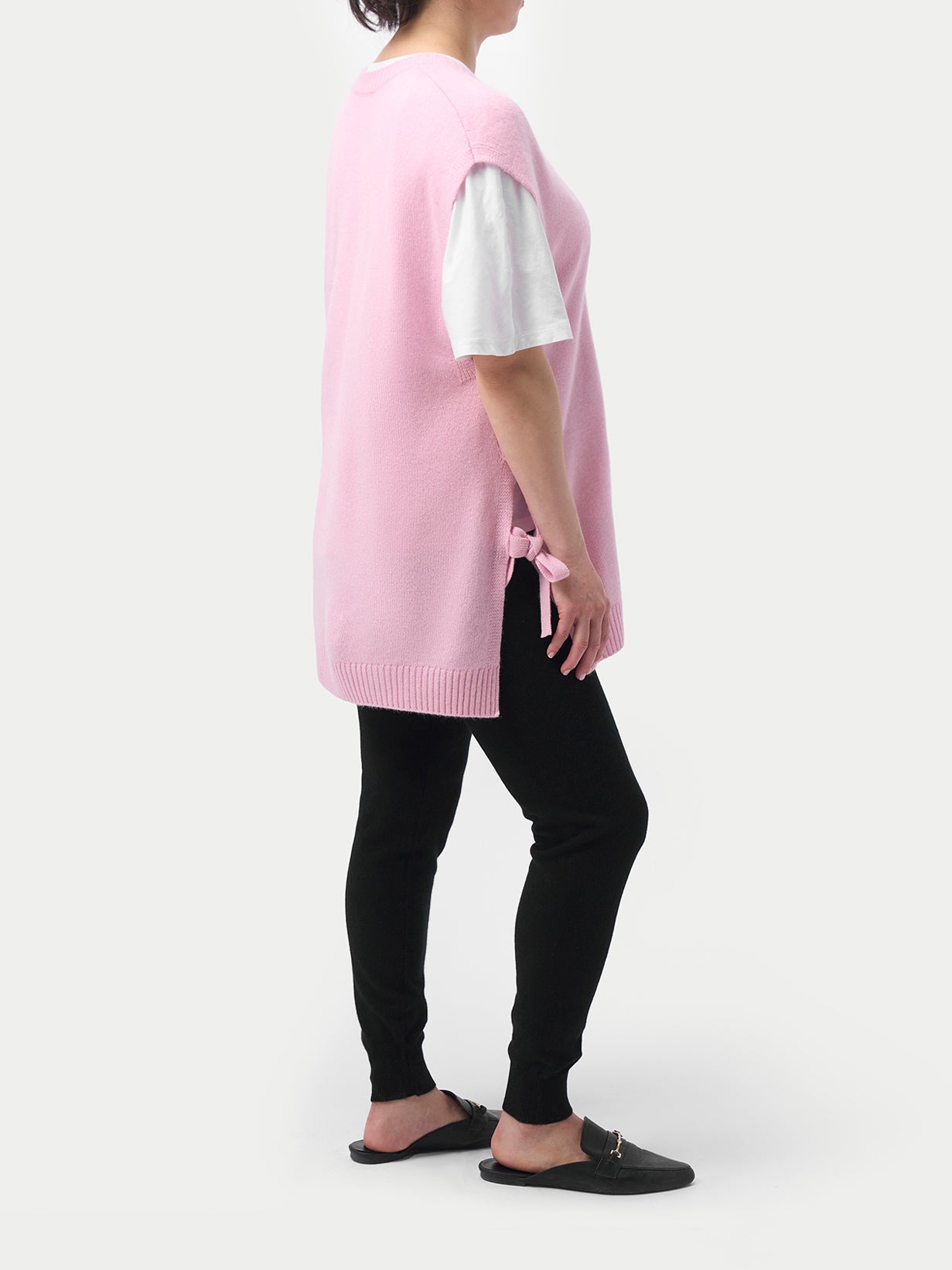 Über dem Bauch Kaschmir-Strickhosen für Schwangere